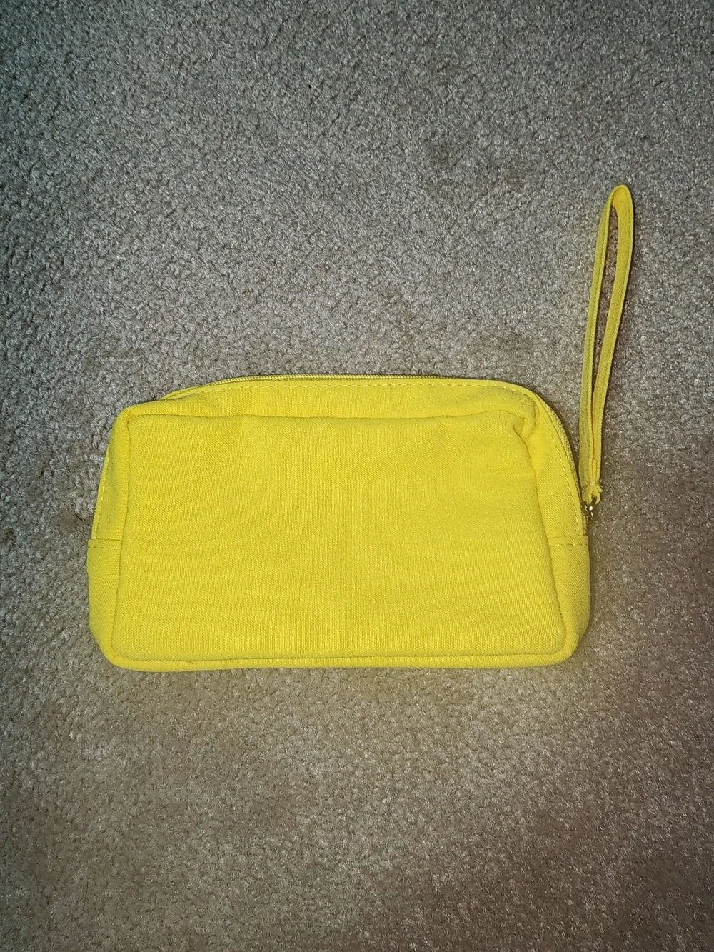 Valentino Yellow Logo Wristlet Pouch $45 NEW